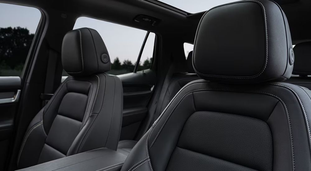 The front seats of a 2025 GMC Terrain for sale.