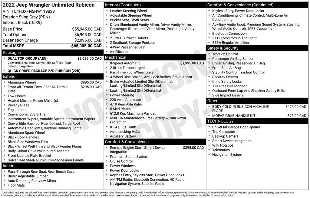 2022 Jeep Wrangler Unlimited Rubicon
