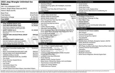 2022 Jeep Wrangler 4xe Unlimited Rubicon 4x4