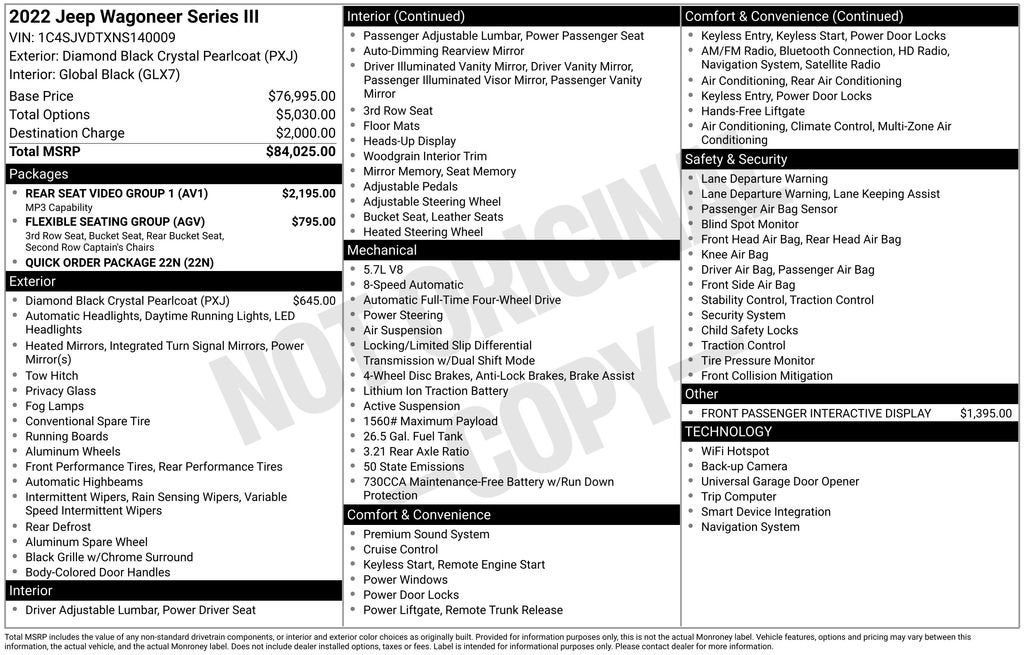 2022 Jeep Wagoneer Series III 4x4