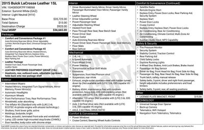 2015 Buick LaCrosse Leather