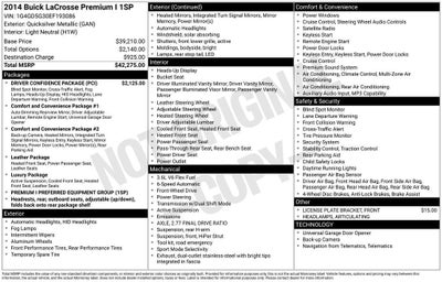 2014 Buick LaCrosse Premium I