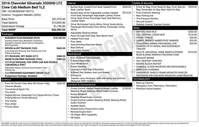 2016 Chevrolet Silverado 3500 HD LTZ