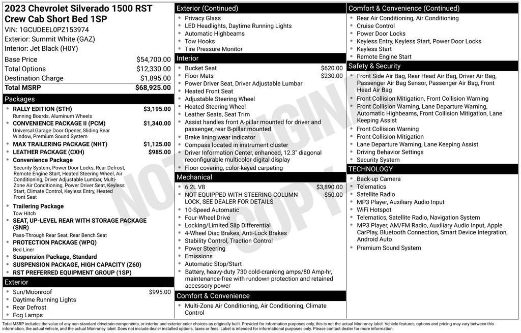 2023 Chevrolet Silverado 1500 RST