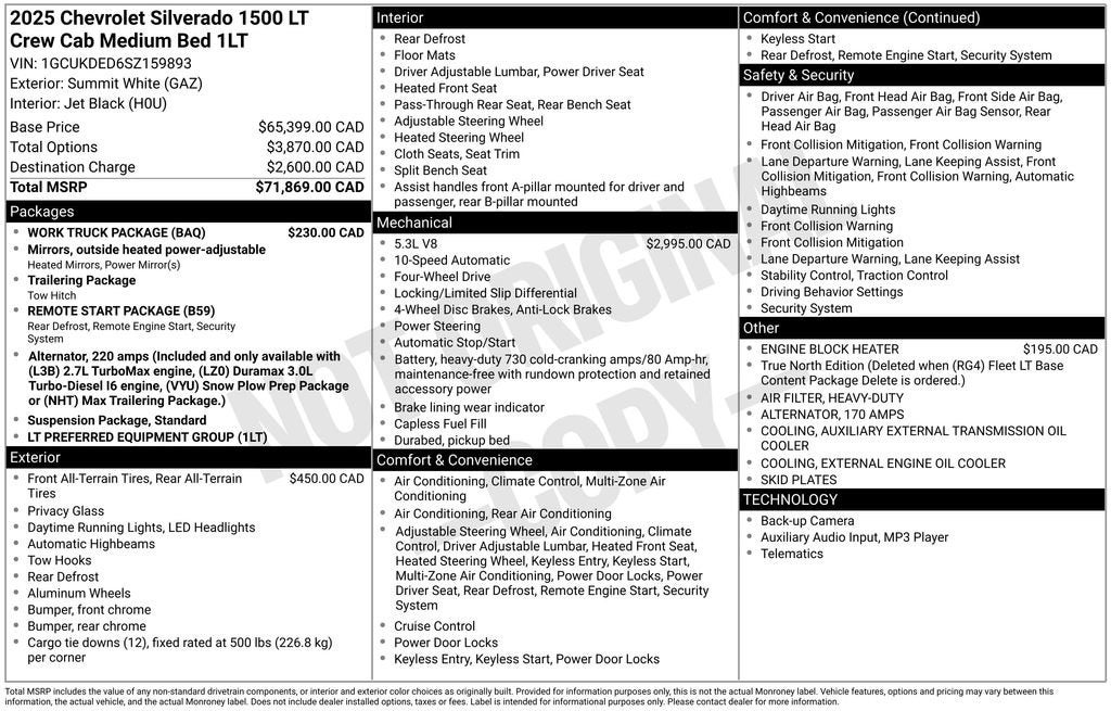 2025 Chevrolet Silverado 1500 LT