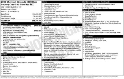 2019 Chevrolet Silverado 1500 High Country