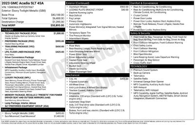 2023 GMC Acadia SLT