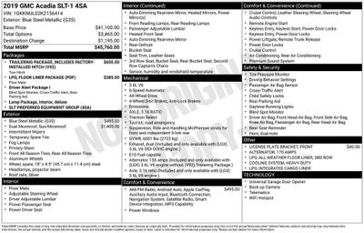 2019 GMC Acadia SLT