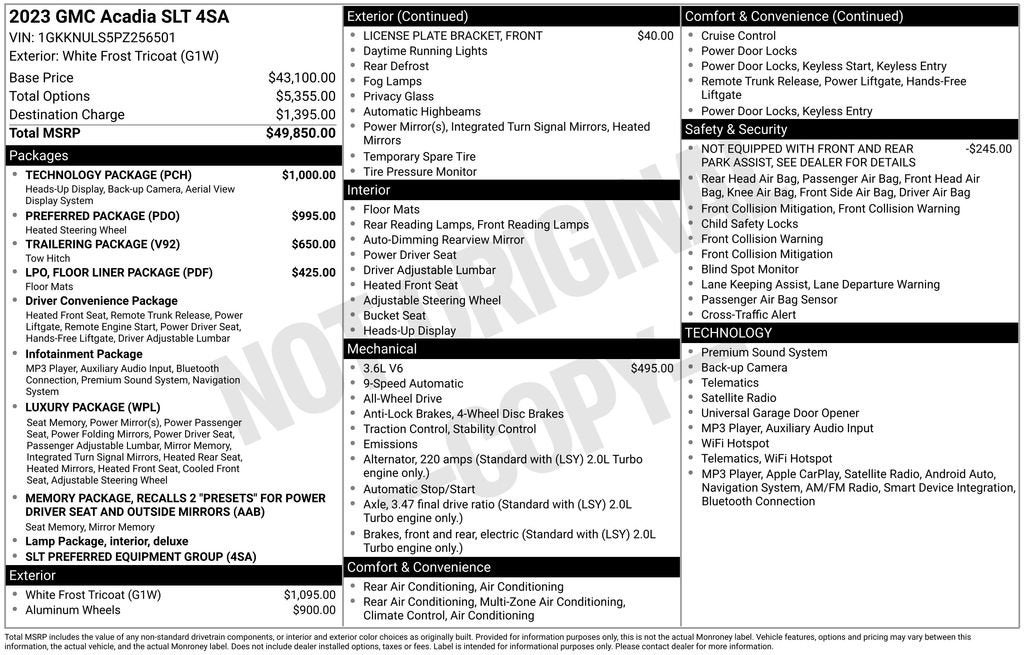 2023 GMC Acadia SLT
