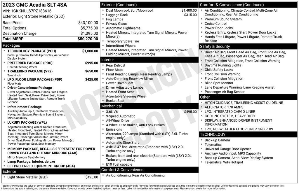 2023 GMC Acadia SLT