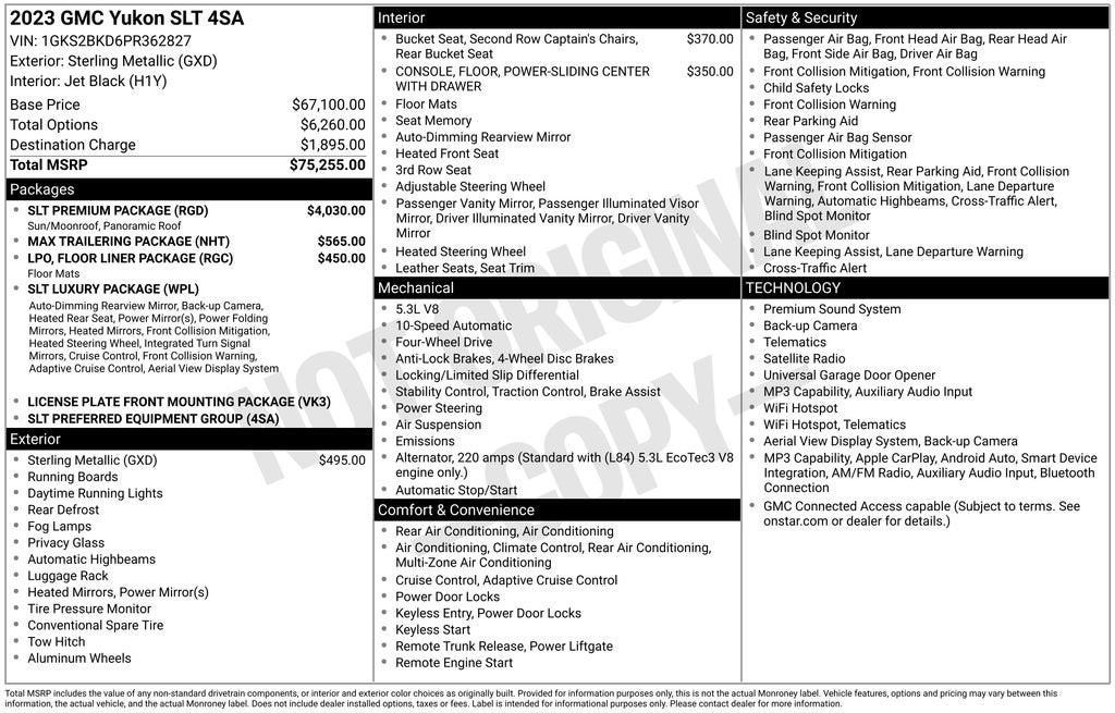 2023 GMC Yukon SLT