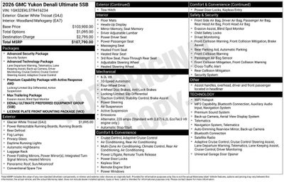 2026 GMC Yukon Denali Ultimate