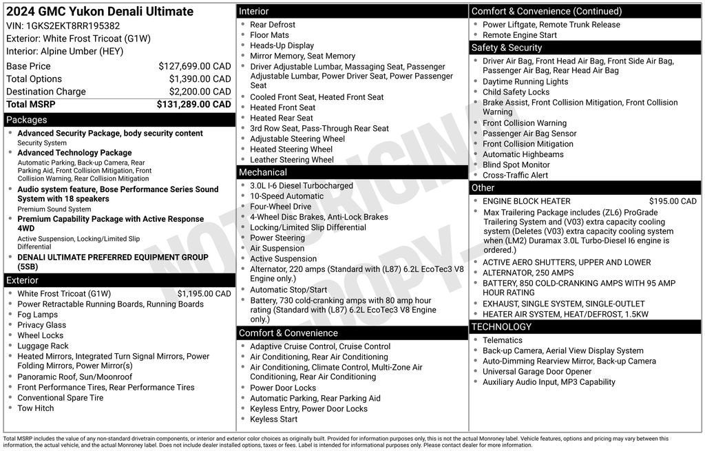 2024 GMC Yukon Denali Ultimate