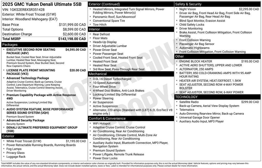 2025 GMC Yukon Denali Ultimate
