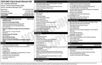 2025 GMC Yukon Denali Ultimate