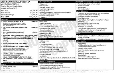 2026 GMC Yukon XL Denali