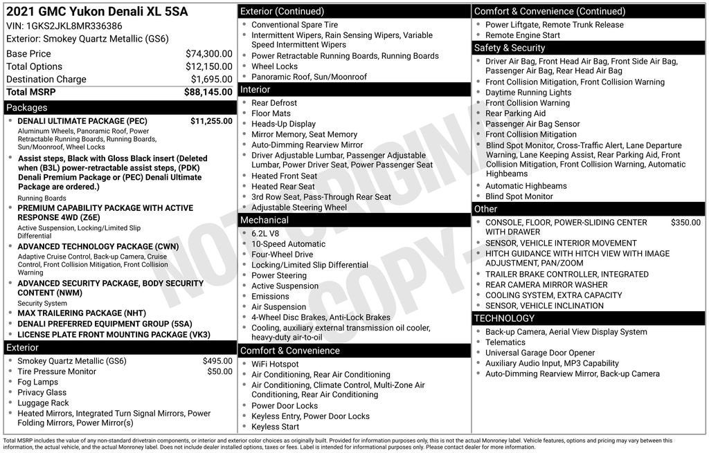 2021 GMC Yukon XL Denali