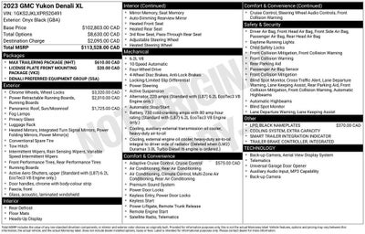 2023 GMC Yukon XL Denali