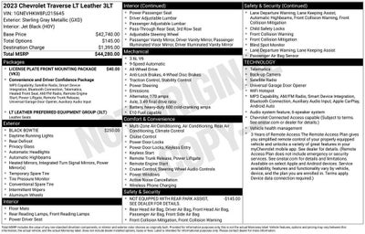 2023 Chevrolet Traverse LT Leather