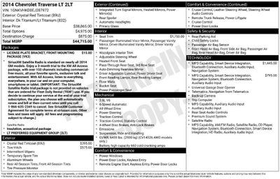 2014 Chevrolet Traverse LT