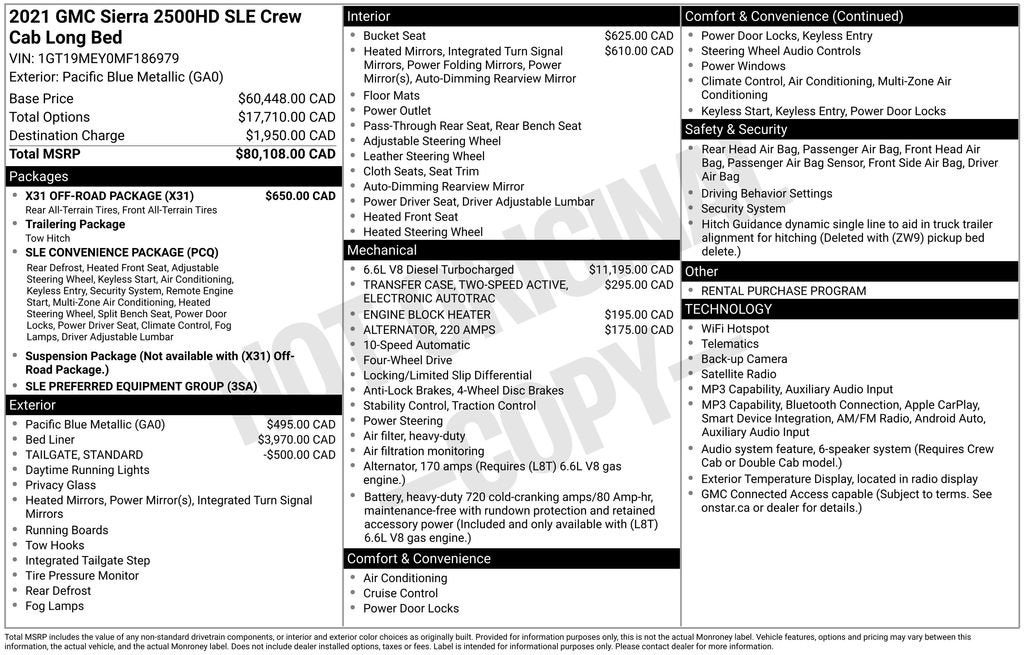 2021 GMC Sierra 2500 HD SLE