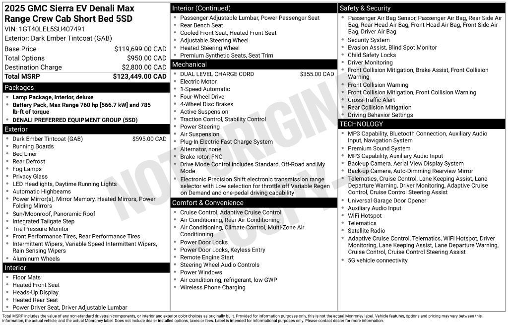 2025 GMC Sierra EV Max Range Denali