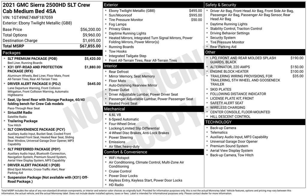 2021 GMC Sierra 2500 HD SLT
