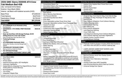 2026 GMC Sierra 3500 HD AT4