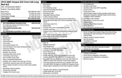 2016 GMC Canyon 4WD SLE