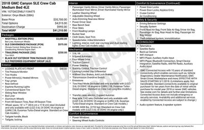 2018 GMC Canyon 4WD SLE