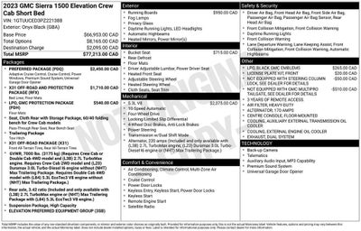 2023 GMC Sierra 1500 Elevation