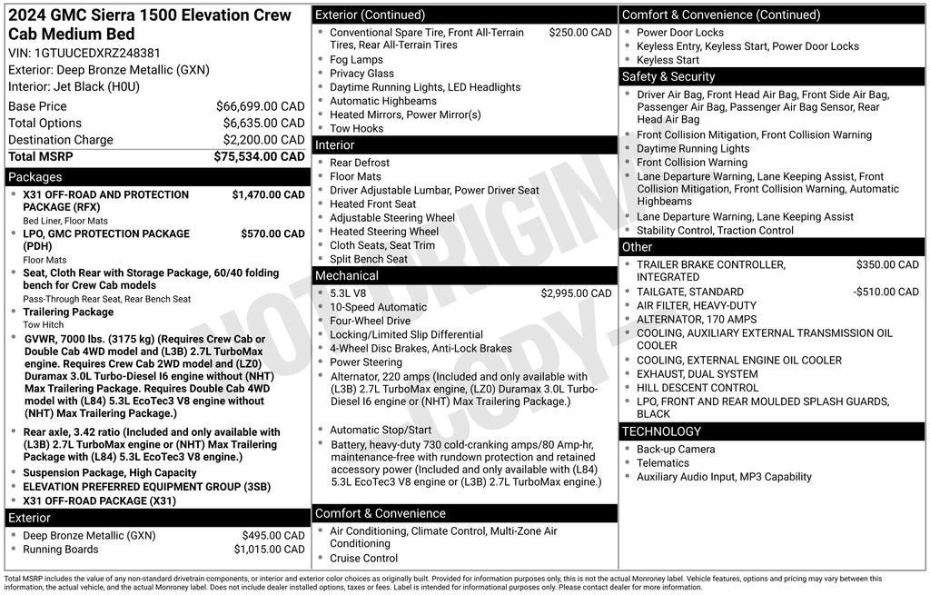 2024 GMC Sierra 1500 Elevation
