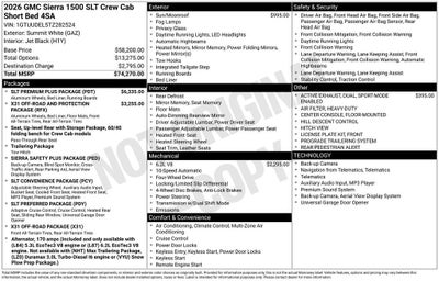 2026 GMC Sierra 1500 SLT