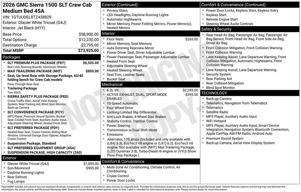 2026 GMC Sierra 1500 SLT