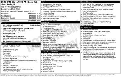 2025 GMC Sierra 1500 AT4