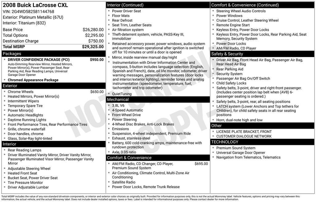 2008 Buick LaCrosse CXL