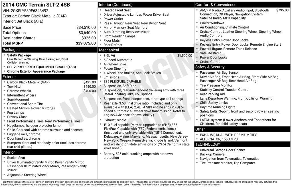 2014 GMC Terrain SLT
