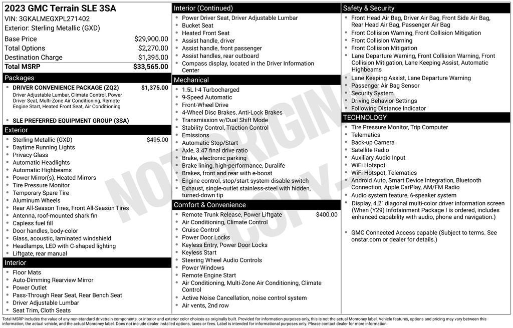2023 GMC Terrain SLE