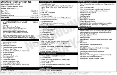 2026 GMC Terrain Elevation