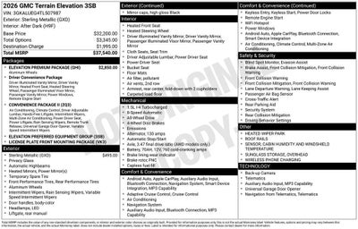 2026 GMC Terrain Elevation