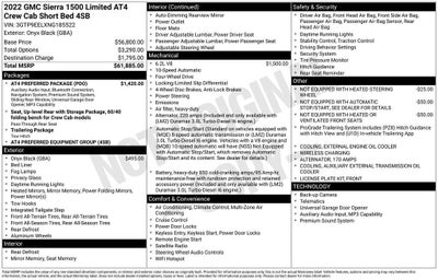 2022 GMC Sierra 1500 Limited AT4