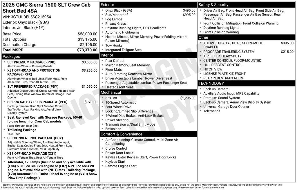 2025 GMC Sierra 1500 SLT