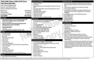 2022 GMC Sierra 1500 AT4X