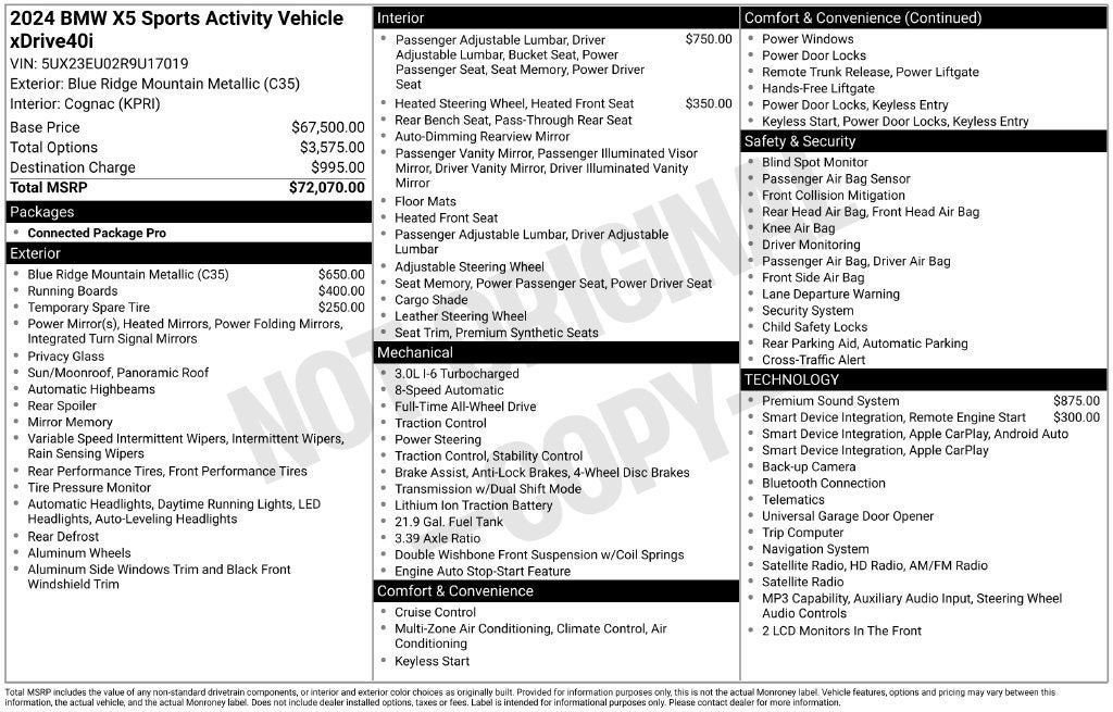 2024 BMW X5 xDrive40i