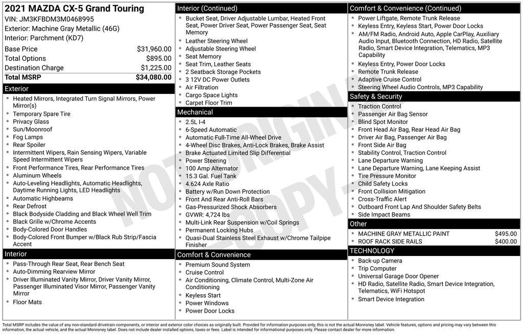 2021 Mazda Mazda CX-5 Grand Touring
