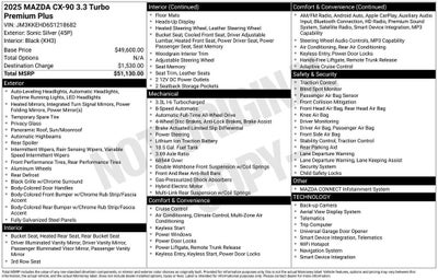 2025 Mazda Mazda CX-90 Premium Plus Package