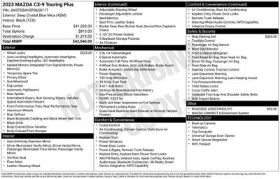 2023 Mazda Mazda CX-9 Touring Plus