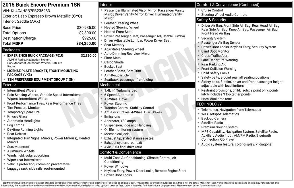 2015 Buick Encore Premium