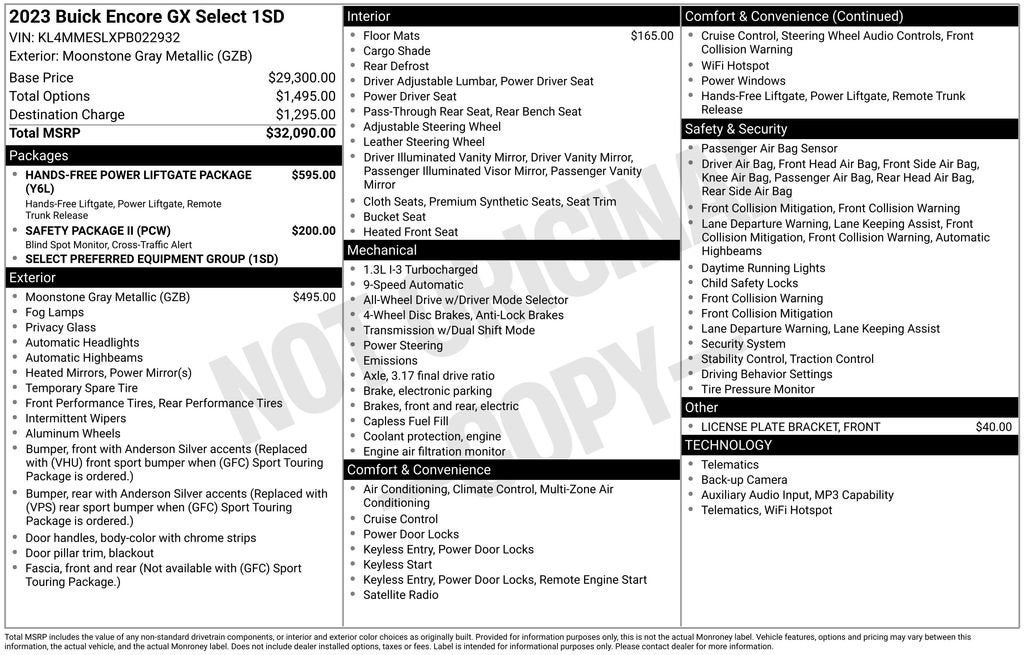 2023 Buick Encore GX Select