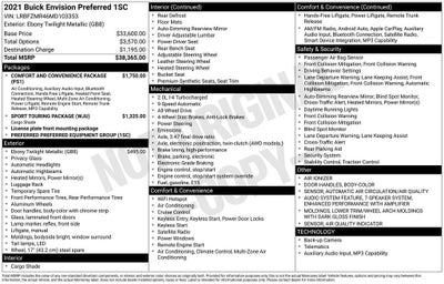 2021 Buick Envision Preferred